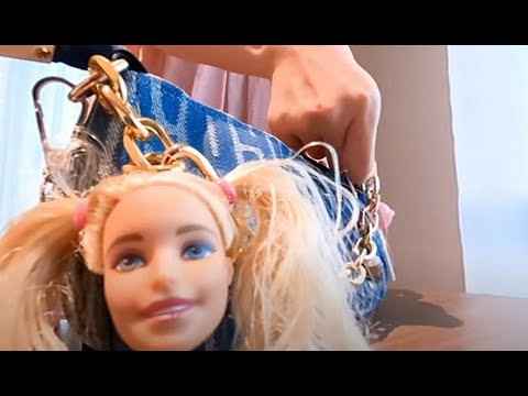 【360°VR】しゃべるバービー人形と小人/Talking Barbie doll and tiny people/巨大娘/女巨人/giantess