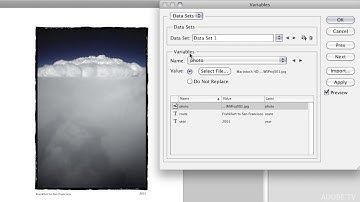Working with Variables in Photoshop