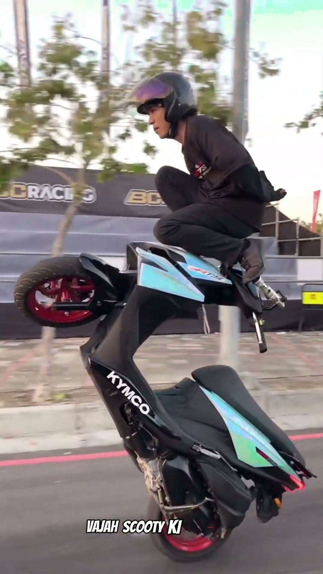 Scooter wheelie #shortvideo