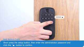 TCL Fingerprint Smart Lock D1 - Reset Setting