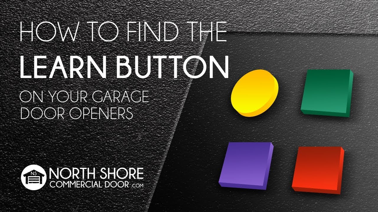 Nemůžete najít tlačítko Learn na otvíráku garážových dveří?