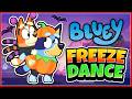 🎃 BLUEY HALLOWEEN FREEZE DANCE 🎃 Brain Break for Kids 🎃 Just Dance Party 🎃 Spooky Floor is Lava