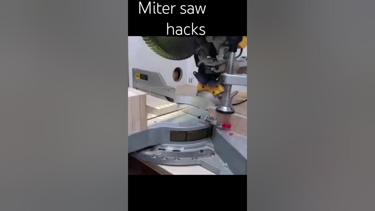 Woodworking tips/Miter saw hacks YouTube