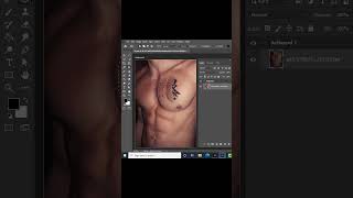 Remove Tatto Using Photoshop #shorts #photoshop