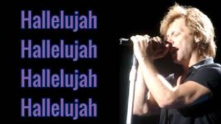 Bon Jovi - Hallelujah Lyrics