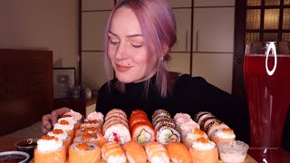 MUKBANG | Суши и роллы | Sushi and rolls | не ASMR