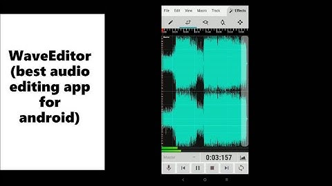 wave editor (best audio editing app for Android)