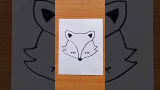 Fox Face Drawing
