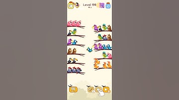 bird sort color game leval198 #games #colorgame #birdsortcolorpuzzle #birdsortcolor #gaming
