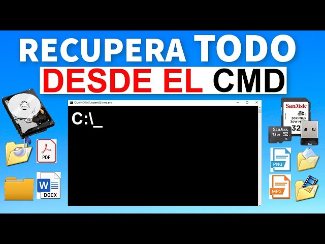 Recuperar Archivos desde el CMD / Borrados / Formateados / Eliminados / Disco Duro, Memoria USB, SD class=