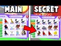 My SECRET Adopt Me ACCOUNT Inventory Tour!