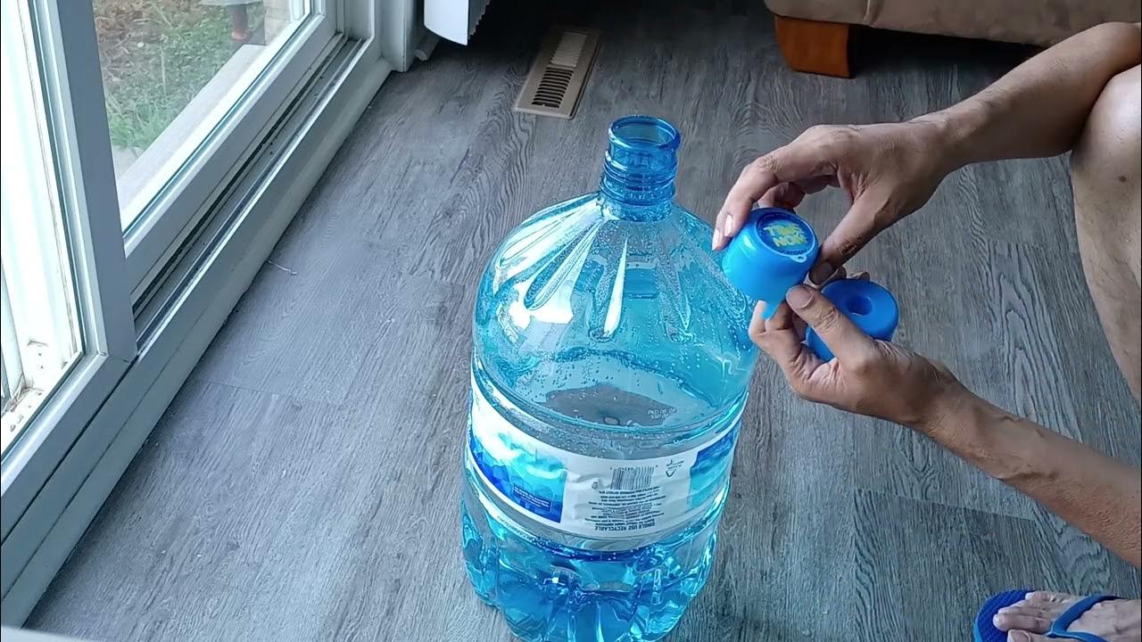 How to replace reusable cap of 4 gallon Kroger water bottle A cheaper solution. 4 gallon water