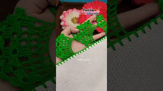 puntilla de una vuelta #crochet #crochet #puntillasestrella #unavuelta #knitting #tejedoras