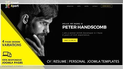Xpert   Personal & Portfolio Joomla Templates With Page Builder