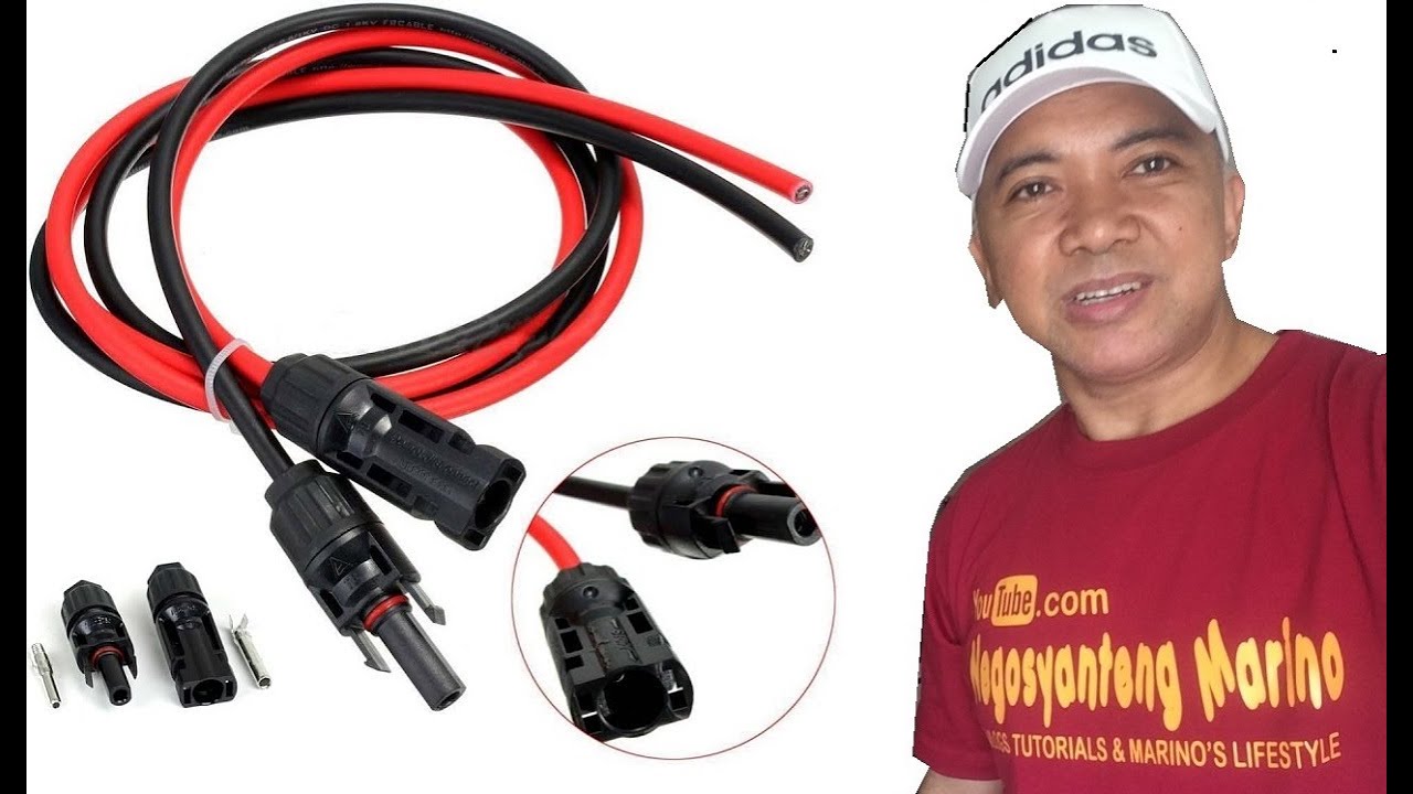 Soldering the MC4 Connection to 10mm2 pv cable YouTube