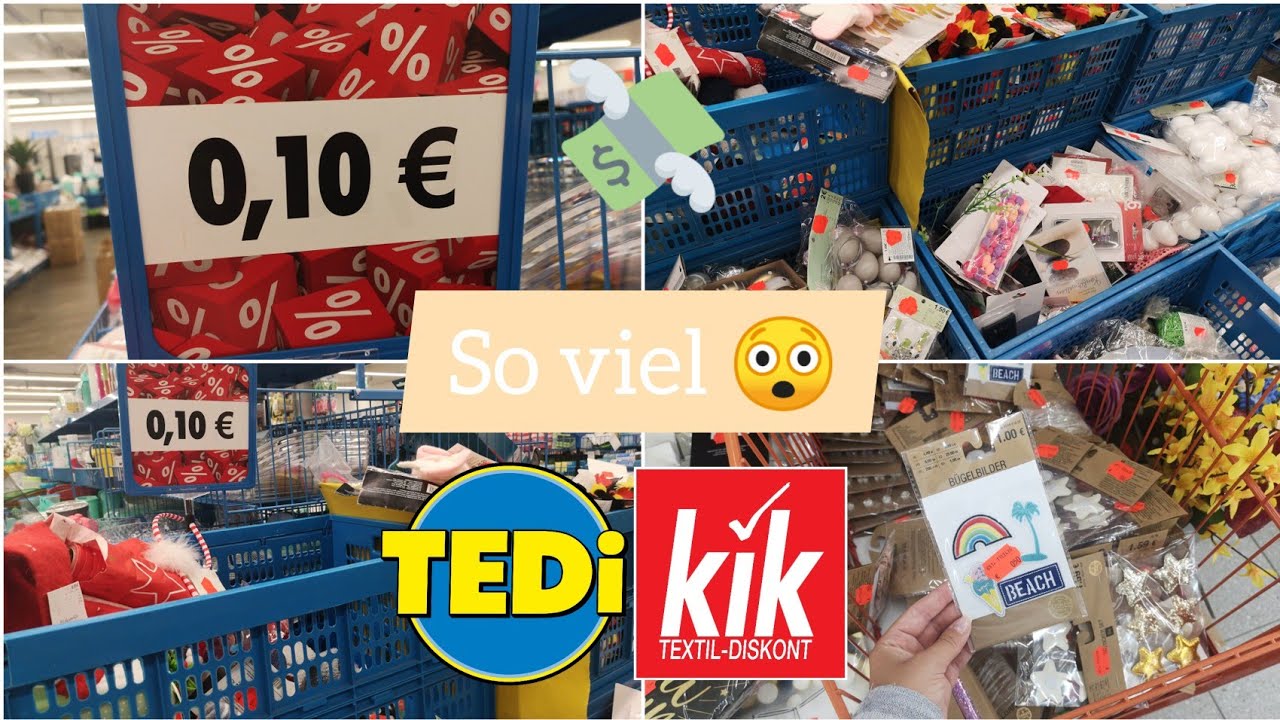 Alles je 10 Cent 😲💸 TEDI live Haul & KIK