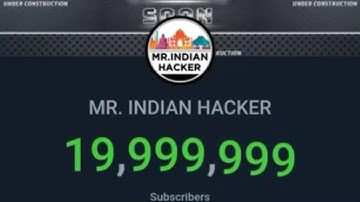 Mr Indian Hacker 20M Subscribe Complete Live CountLiveSubscribeCount#trending#popular#mrindianhacker