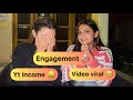 Engagement first yt income leak samridhii20 vlog