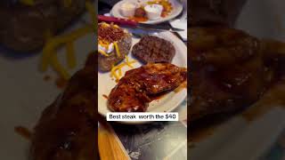 First time trying texas outback steak
