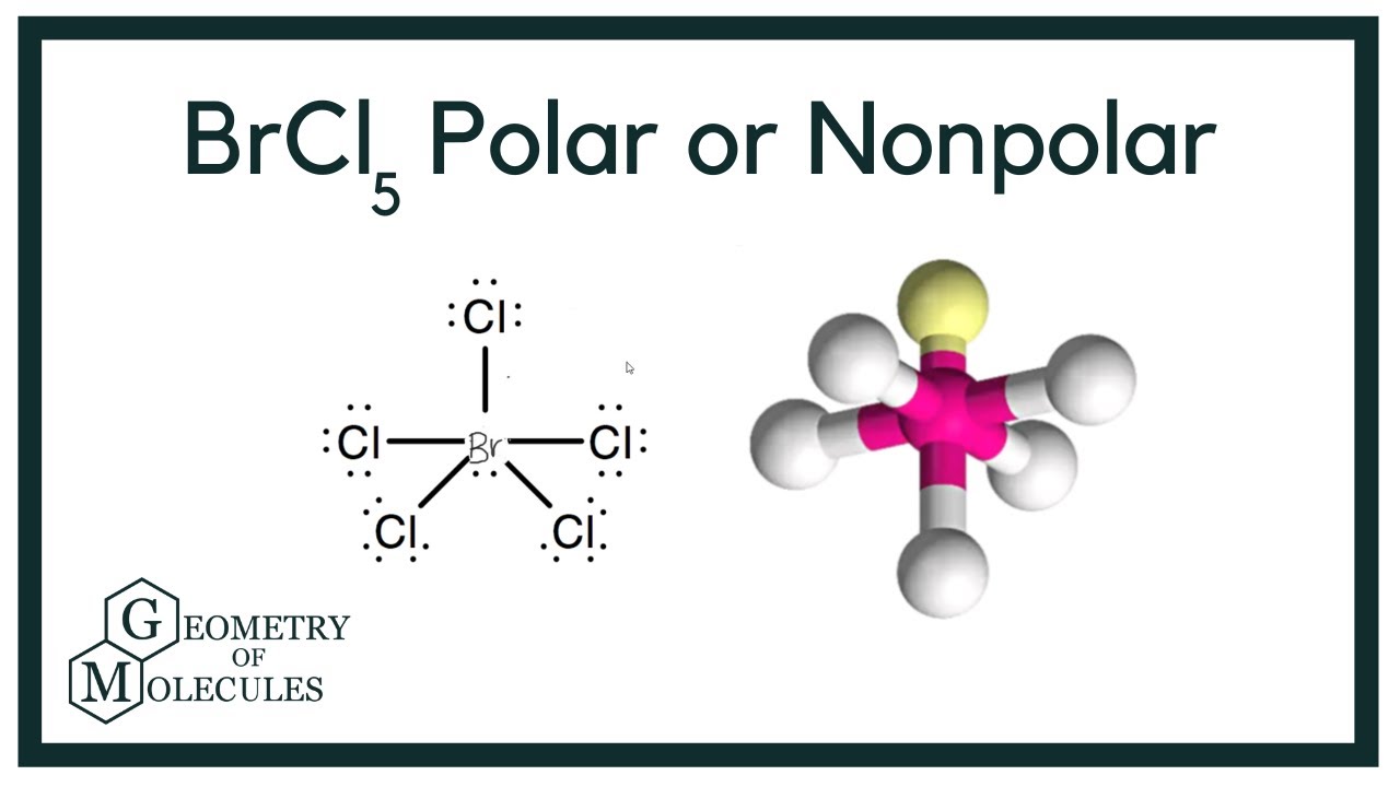 Is BrCl5 Polar or Nonpolar? (Bromine Pentachloride) - YouTube