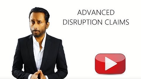 Advanced Master Course in Construction Claims - Disruption Claims
