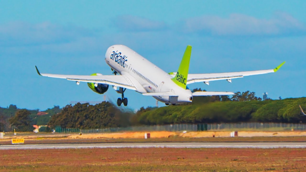 10 MIN of Beautiful TAKEOFFS at Faro Airport