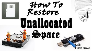 How To Fix Unallocated Drive Space ( Pen Drive / Sd Card / Hard Drive )