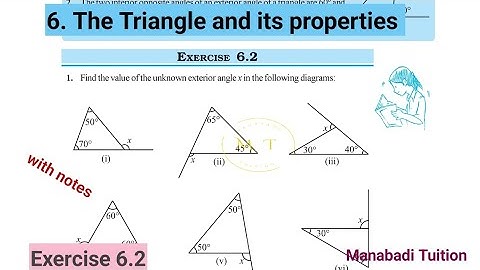 7th class maths |Chapter 6|🤷‍♀️The Triangles and Its Properties| 💁‍♂️Exercise 6.2|with notes|