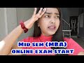 Humara mid sem Online exam start(MBA)||pratibha Singh vlogs||