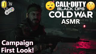 ASMR Call of Duty Cold War Relaxing Campaign First Look! (Whispered + Controller Sounds)