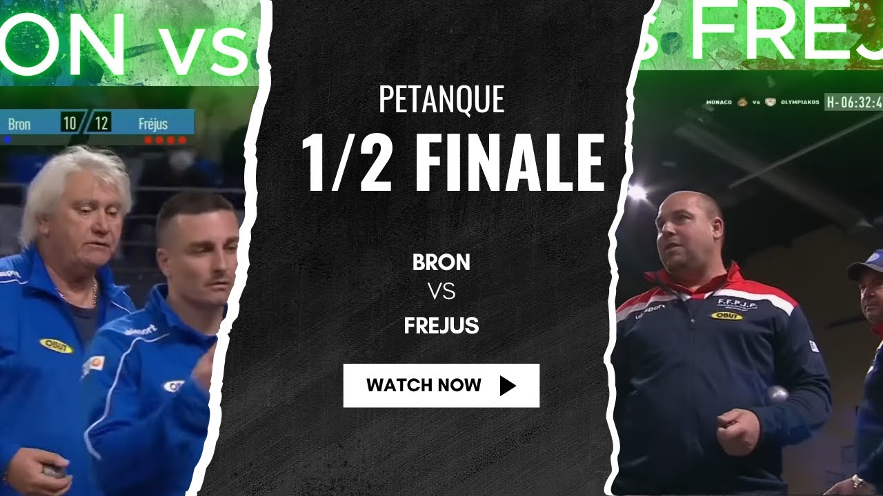 Dernière mène sous haute tension entre Bron et Fréjus coupe de France pétanque !!