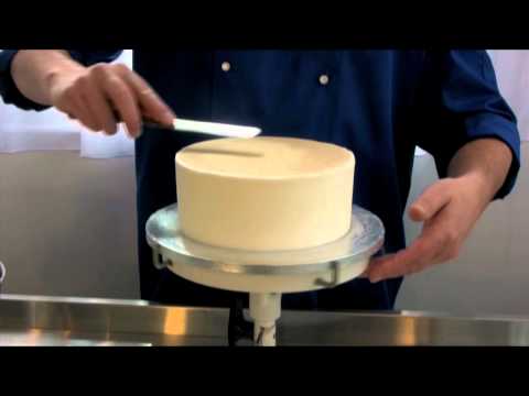 Coating a cake in royal icing Video Demonstration