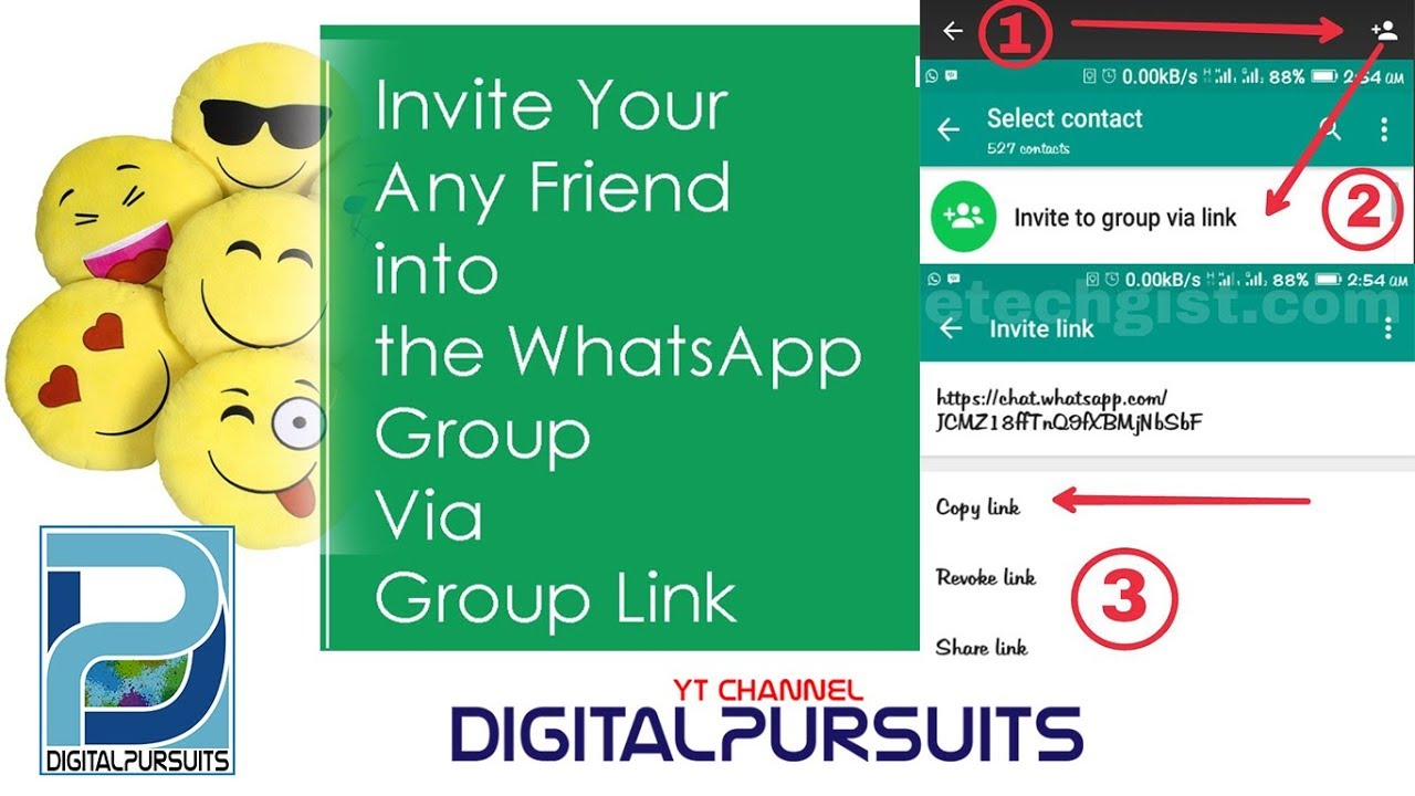 How To Create Whatsapp Group Invite Link YouTube DigitalPursuits