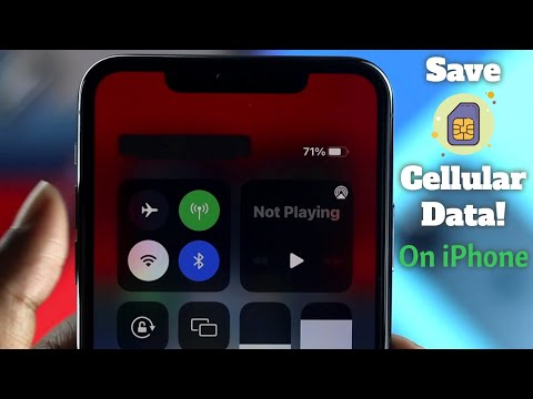 Video: Kā pārtraukt datu izmantošanu iPhone tālrunī?