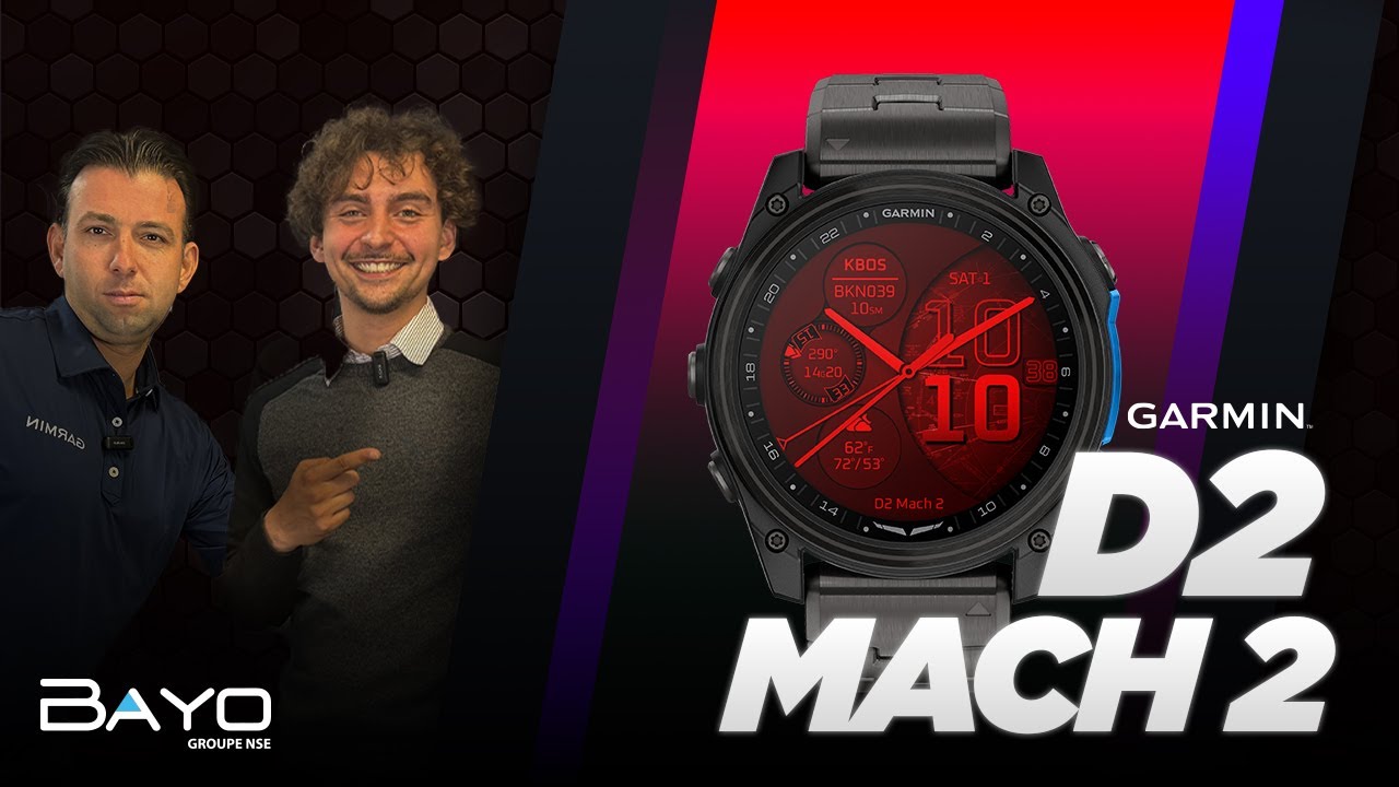 D2 Mach 2 : La montre de Garmin aviation qui runit les fonctions du  cockpit et pas seulement !
