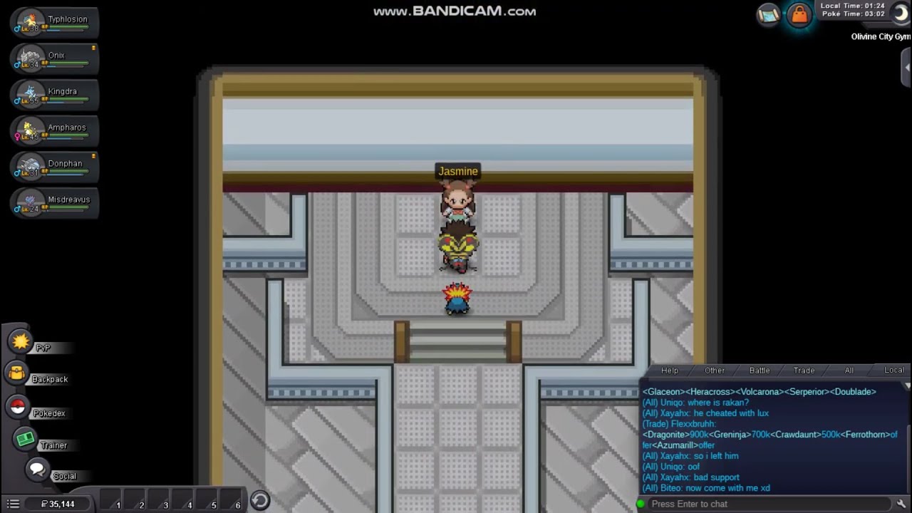 Pokemon Revolution Online Johto Walkthrough Gameplay Part 24 Jasmine Gym Leader YouTube