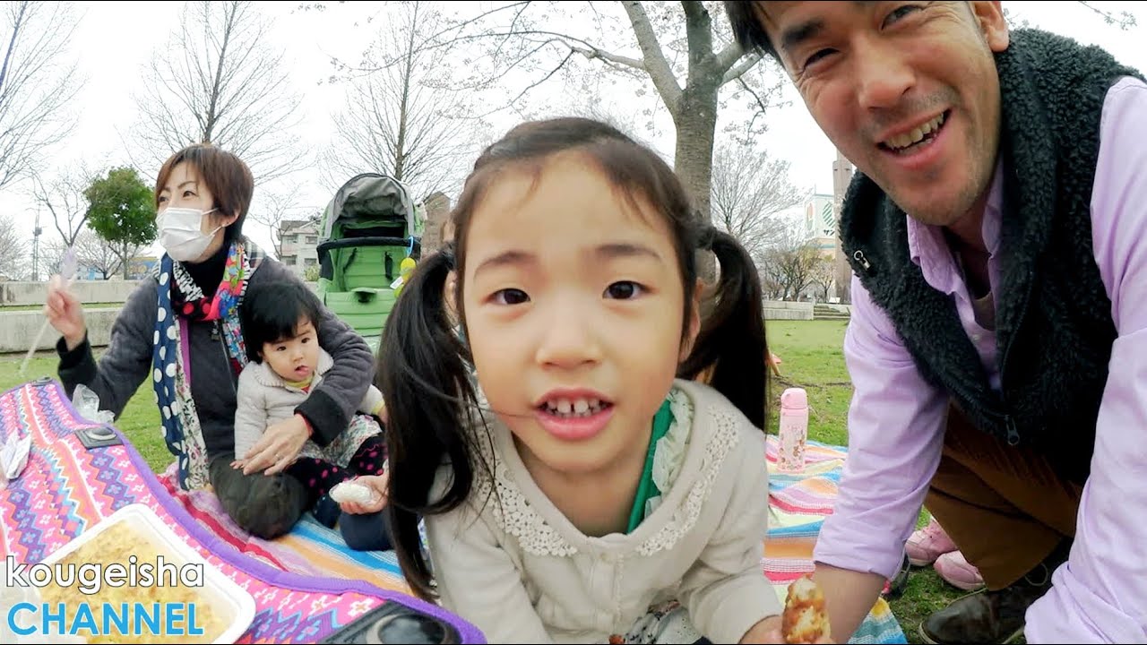 家族でお花見をしてきました(^^)　平成公園 2014
