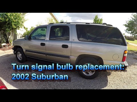 Turn signal/blinker bulb replacement 2002 Suburban