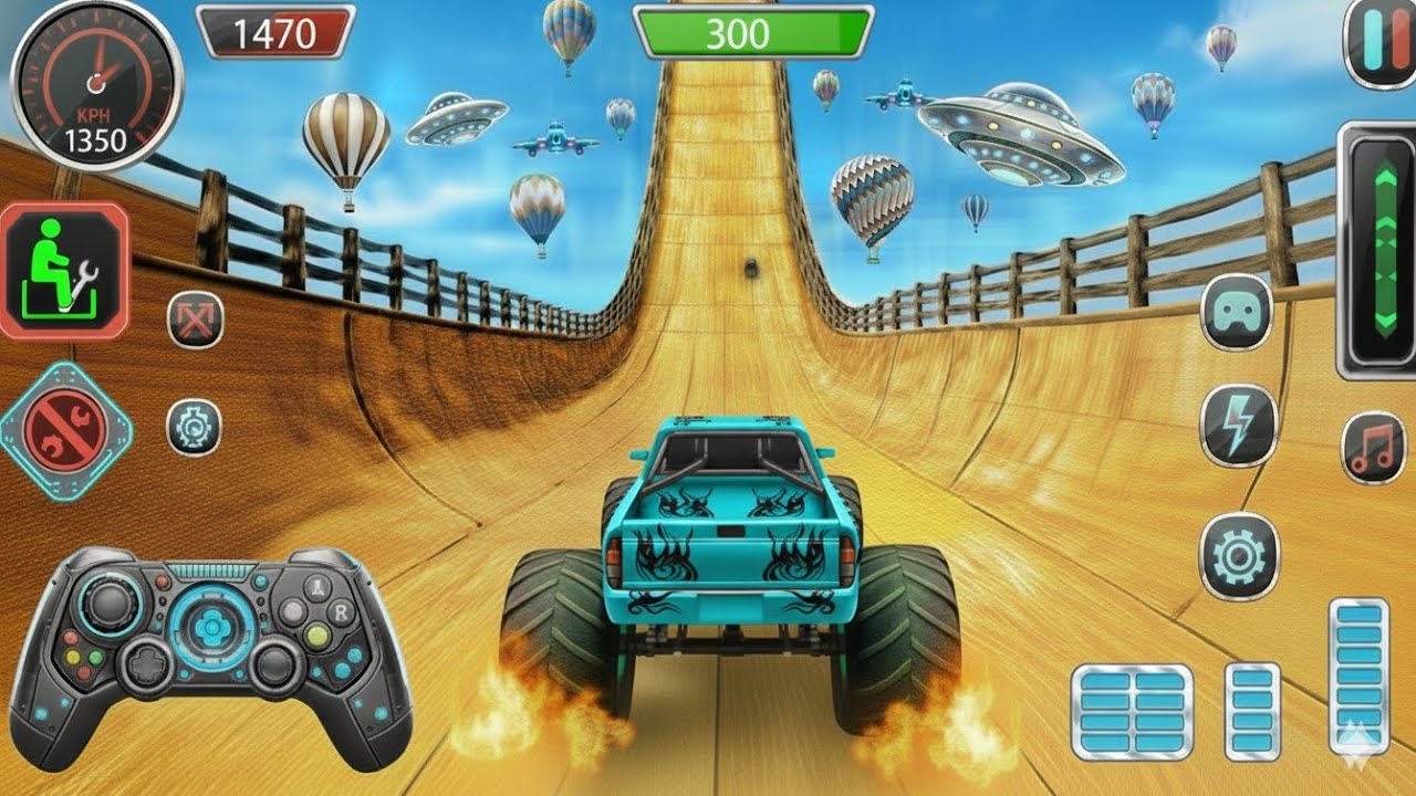 Monster Truck Mega Ramp Impossible Driver - 4x4 Ultimate Car Stunts GT Racing- Android GamePlay 2025