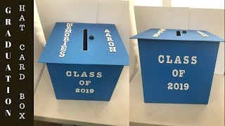 We have designed a graduation hat card box, for all those cards and
notes that everyone gets at the parties. make sure to click "show
more" button...