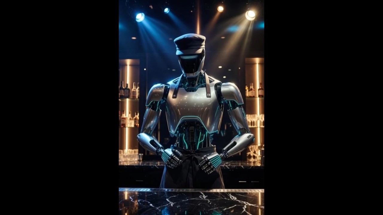 Optimus Mixologist – Tesla Robot Makes Insane Cocktails 🍸 Futuristic Bartending