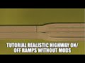 Cities Skylines realistic highway ramps on console (no mods)