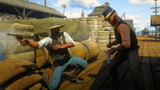 Foreman Brothers vs Lawmen - Red Dead Redemption 2 NPC Wars 129