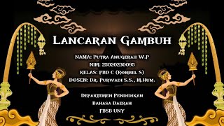Lancaran Gambuh 1 (Karawitan PBD C 25’ Rombel S)