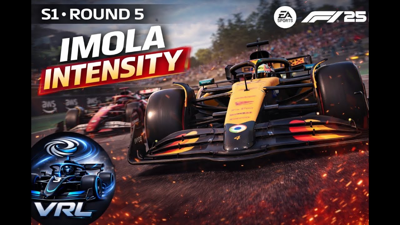 F1 25 LIVE | Vortex Racing League – Season 1 Round 5 | Imola - YouTube