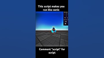 This script makes you run like sonic #roblox #sonic #scripts #shorts