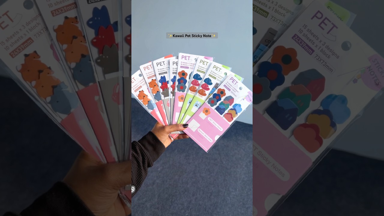 Cutest Pet Sticky Notes 🌷✨🎀 