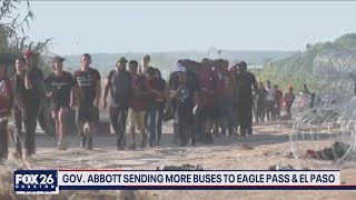 Gov. Abbott sends additional buses of lmmigrants to El Paso and Eagle Pass