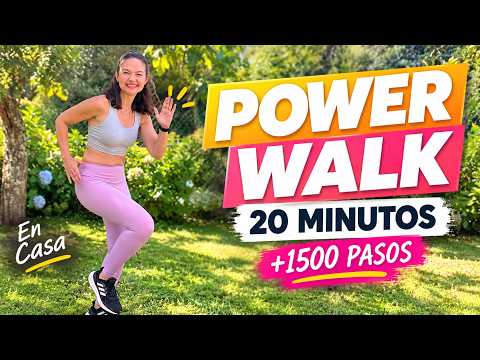 POWER WALK at Home 🚶‍♀️🔥 | 1500-2000 Steps in 20 Minutes | Low Impact Cardio