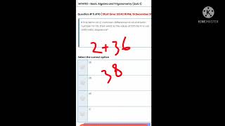 MTH102 Quiz1 Solution with 100% Correct Answers| vumth102quiz1||
